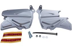 Schmutzfang Soziusrastenaufnahme- silber