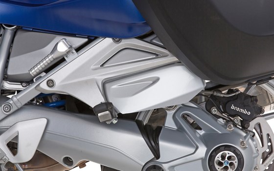 Schmutzfang Soziusrastenaufnahme- silber - Bild 3