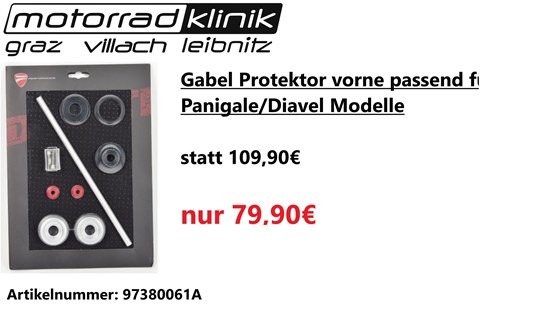 Ducati Gabel Protektor vorne passend für Ducati Panigale/Diavel Modelle statt 109,90€ um nur 79,90€