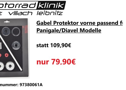 Gabel Protektor vorne passend für Ducati Panigale/Diavel Modelle statt 109,90€ um nur 79,90€