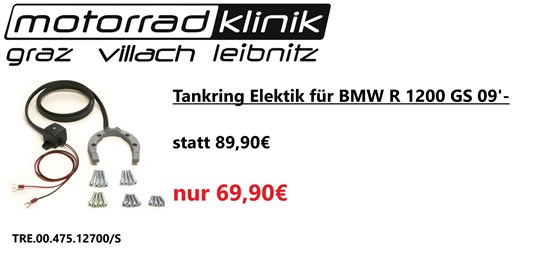 SW-Motech Tankring Elektik für BMW R 1200 GS 09'- statt 89,90€ um nur 69,90€