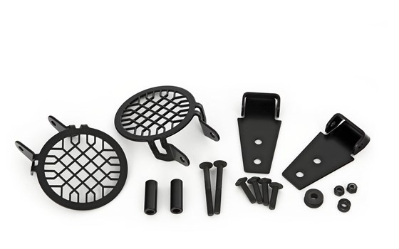 Scheinwerferschutzgitter für original LED Zusatzscheinwerfe - schwarz - Satz - Bild 3