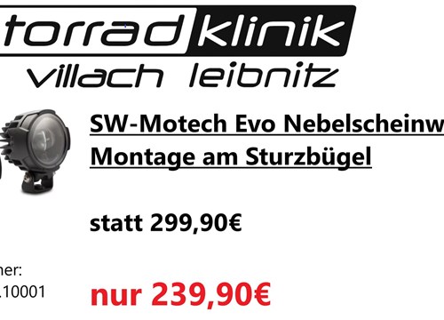 SW-Motech Evo Nebelscheinwerfer zur Montage am Sturzbügel statt 299,90€ um nur 239,90€