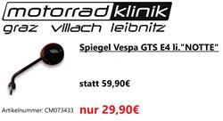 Spiegel Vespa GTS E4 li."NOTTE" statt 59,90€ um nur 29,90€ 