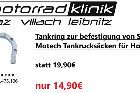 Marke: SW-Motech Artikelname: Tankring zur befestigung von SW-Motech Tankrucksäcken für Honda statt 19,90€ nur 14,90€