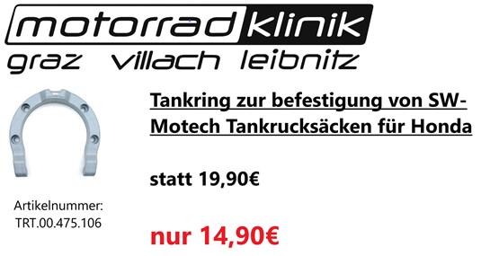 SW-Motech Tankring zur befestigung von SW-Motech Tankrucksäcken für Honda statt 19,90€ nur 14,90€
