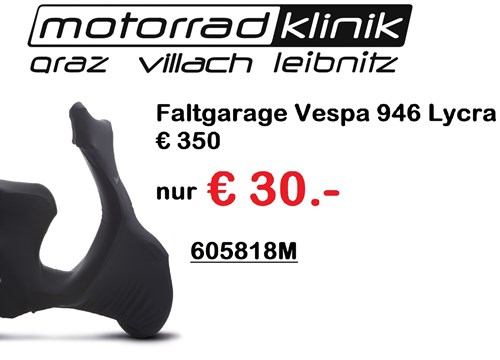 Faltgarage Vespa 946 Lycra statt € 350 nur € 30.-