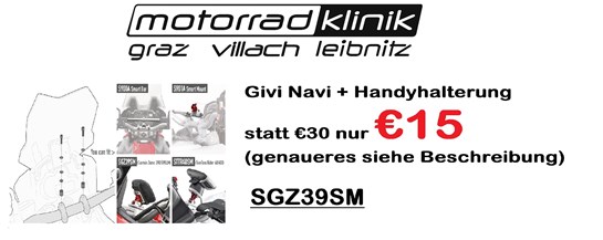 Givi Givi Navi + Handyhalterung statt € 30 nur €15 (genaueres siehe Beschreibung) 