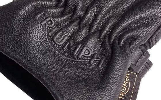 VANCE BLACK LEATHER GLOVES - Bild 2