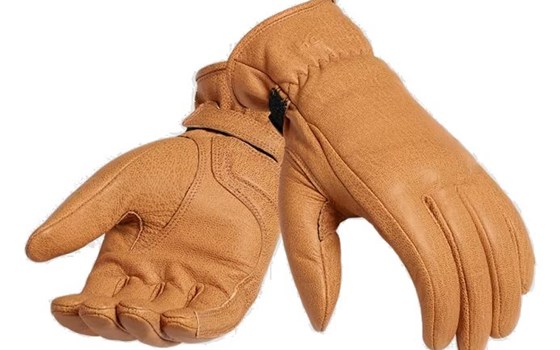 VANCE GOLD LEATHER GLOVES - Bild 1