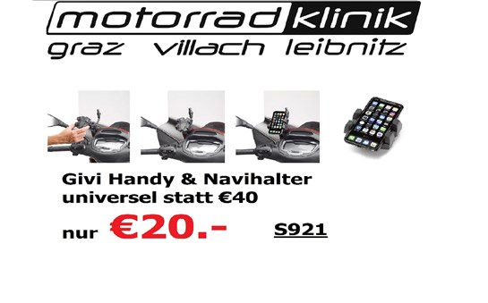 Givi Uni Handy/ Navihalter statt €40 nur €20. 