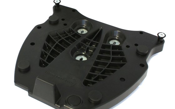 Adapterplatte für ALU-RACK Gepäckträger. Für Givi/Kappa Monokey. Schwarz. - Bild 1