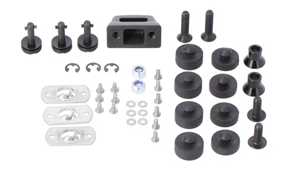 Adapterplatte für ALU-RACK Gepäckträger. Für Givi/Kappa Monokey. Schwarz. - Bild 2