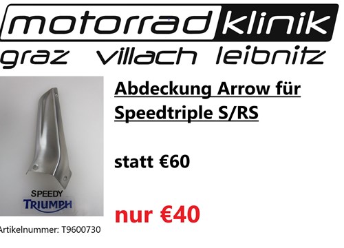 Abdeckung Arrow für Speedtriple S/RS statt € 60 um nur € 40 