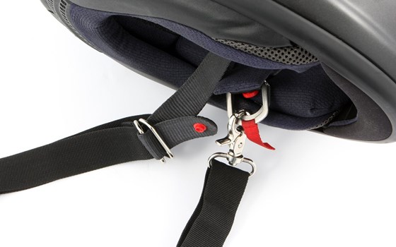 Helm-Trageriemen - schwarz - Doppel-D-Ring-Verschluss - Bild 2 Helm-Trageriemen - schwarz - Doppel-D-Ring-Verschluss - Bild 2