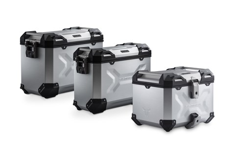 Marke: SW-MOTECH Artikelname: Adventure Set TRAX ADV. Silbern. Tiger 1200 Rally/GT Explorer (22-).