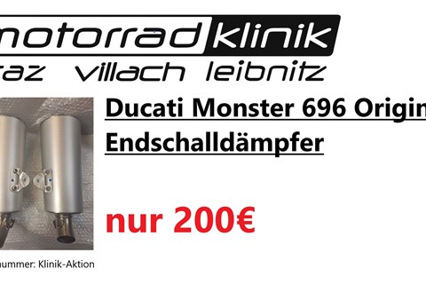 Marke: Ducati Artikelname: Ducati Monster 696 Original Endschalldämpfer um nur 200€