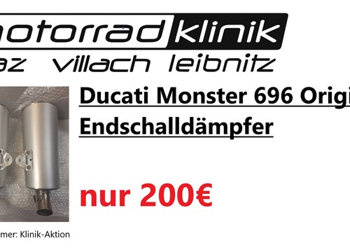 Ducati Monster 696 Original Endschalldämpfer um nur 200€