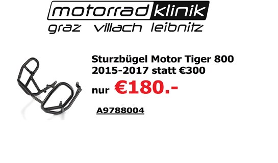 Triumph Sturzbügel Motor Tiger 800 2015-2017 statt € 300 nur €180.-