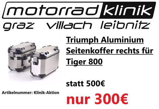 Triumph Triumph Aluminium Seitenkoffer rechts für Tiger 800 statt 500€ um nur 300€