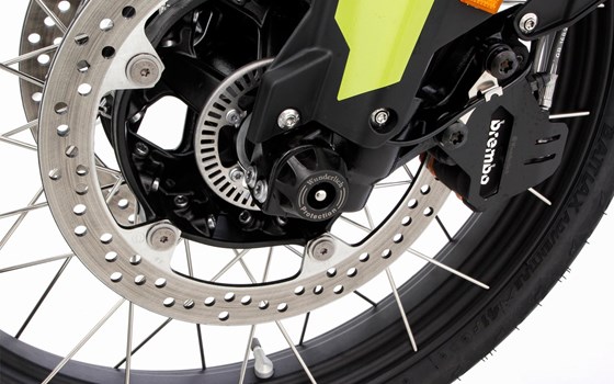 Achs-Schutzpads DOUBLESHOCK F 900 GS - schwarz - vorne - Bild 1