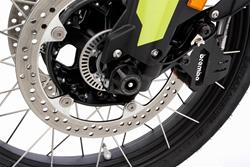 Achs-Schutzpads DOUBLESHOCK F 900 GS - schwarz - vorne