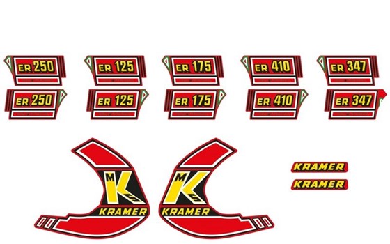 Dekorsatz Tecnosel Kramer OEM 1981 ROT - Bild 1