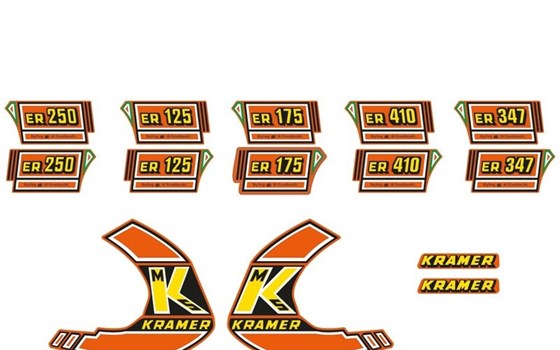 Dekorsatz Tecnosel Kramer OEM 1981 ORANGE - Bild 1