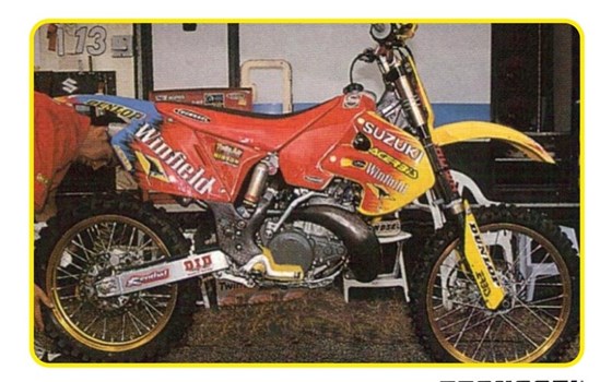 Sitzbankbezug Tecnosel Vintage Team Suzuki 1999 passt an RM125/250 1996-2000 - Bild 2