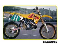 Sitzbankbezug Tecnosel Vintage Team Suzuki 1993, passt an Suzuki RM125/RM250 Modelle 1991-1995
