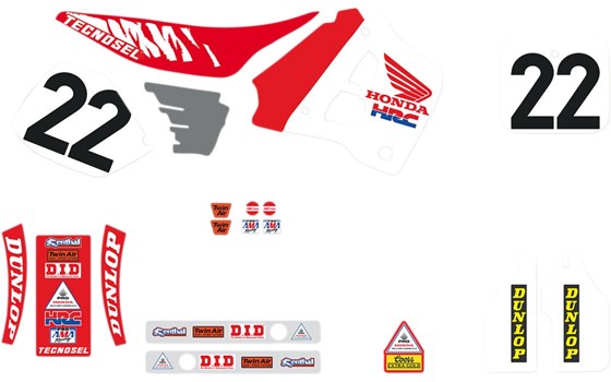 Dekorsatz Tecnosel Vintage Honda USA 1991 ohne Sitzbankbezug - Bild 1