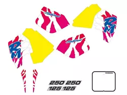 Dekorsatz Tecnosel Team OEM Suzuki 1992 passt an RM125/RM250 1989-1992 Dekorsatz Tecnosel Team OEM Suzuki 1992 passt an RM125/RM250 1989-1992