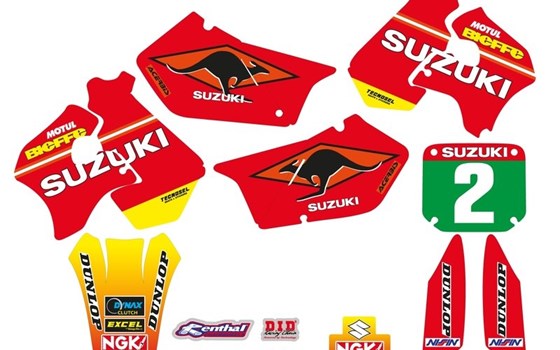 Dekorsatz Tecnosel Team Suzuki 1998 passt an RM125/RM250 1996-1998 - Bild 1