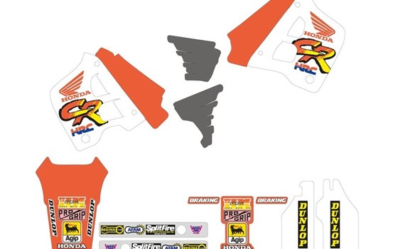 Dekorsatz Tecnosel Vintage Team Honda 1991 ohne Sitzbankbezug - Bild 1