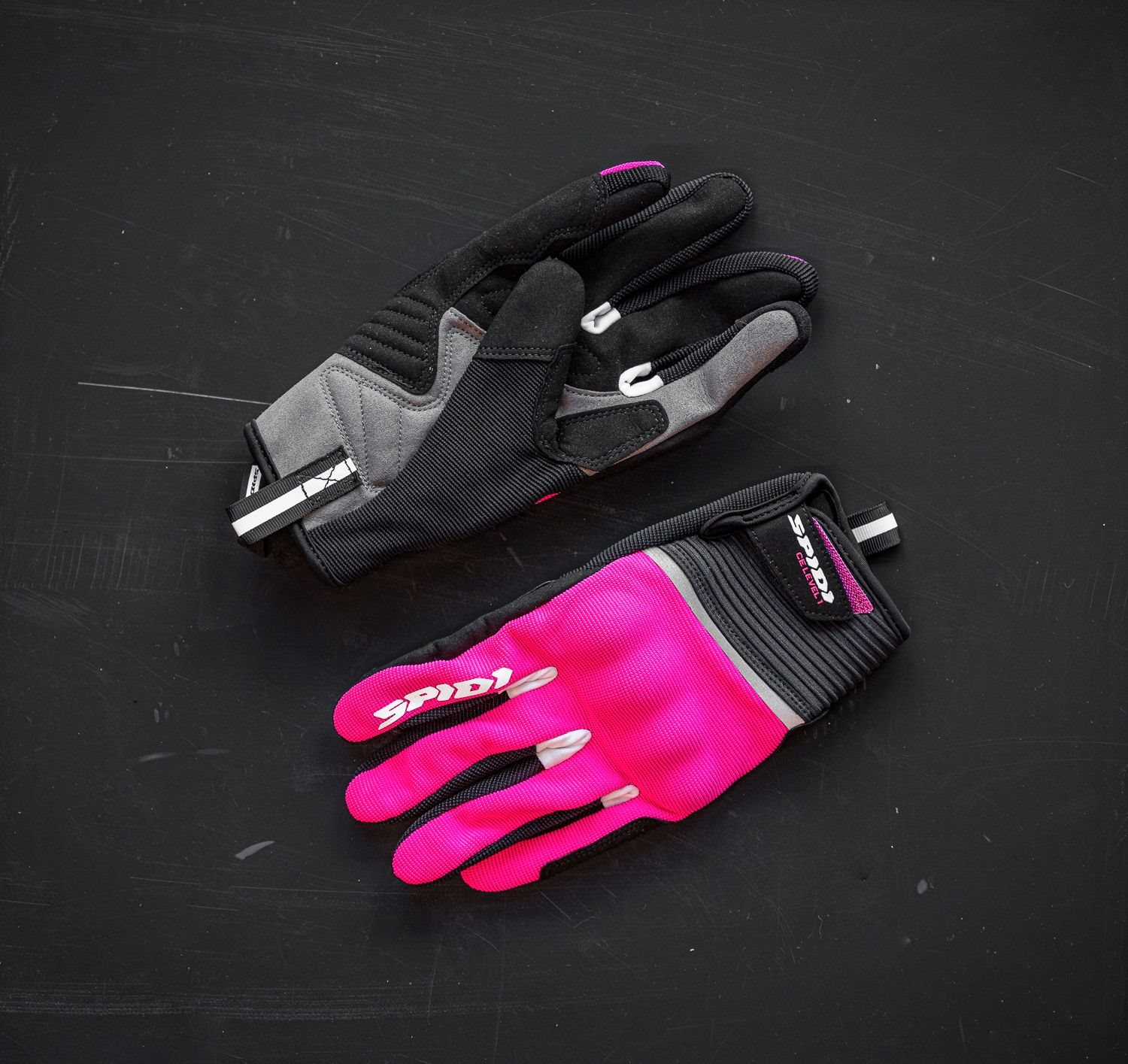 SPIDI Flash CE Evo Lady Damen Motorrad Handschuhe black fuxia