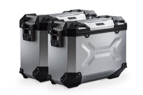 Marke: SW-MOTECH Artikelname: TRAX ADV Alukoffer-System. Silbern. 37/37 l. Suzuki GSX-S1000GX (23-).