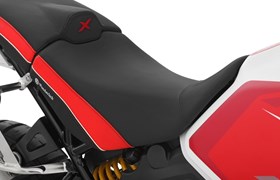 Fahrersitzbank AKTIVKOMFORT DesertX - schwarz-rot - extra hoch