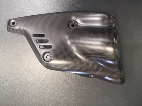Hitzeschutz aus Carbon Diavel V4