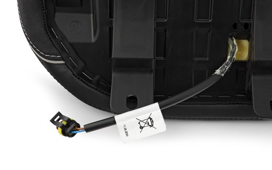 Fahrersitzbank AKTIVKOMFORT mit Sitzheizung Multistrada V4 - schwarz-rot - Standard - Bild 3