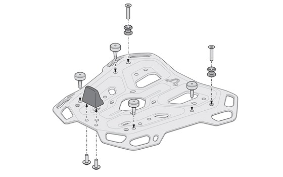 DUSC XL Topcase-System. Schwarz. 55 l. BMW R1200GS Adv/R1250GS/F850GS Adv. - Bild 4