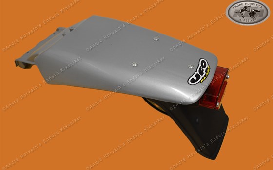 Kotflügel hinten silber KTM 400/540/620 LC4 SC/EXC 1993-1998 komplett mit Kennzeichenhalter und Rücklicht - Bild 2