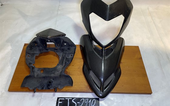Ducati Hypermotard 1100 EVO SP 2010 Carbon Frontverkleidung Maske - Bild 1