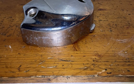 Yamaha XVS 650 Dragstar 4VR Ritzelabdeckung Deckel Motor - Bild 5