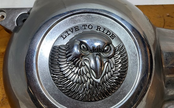 Yamaha XVS 650 Dragstar 4VR Motordeckel links Deckel Blende - Bild 2