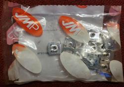 1 Satz neuer Blechmuttern/Schnappmutter von JMP, M4, 10 Stück, OVP, JM 7750186, Versand gegen Aufpreis möglich