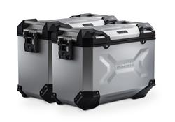 TRAX ADV Alukoffer-System. Silbern. 45/45 l. Moto Guzzi Stelvio (23-).