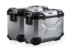 TRAX ADV Alukoffer-System. Silbern. 37/45 l. Moto Guzzi V85 TT/ Strada (24-).