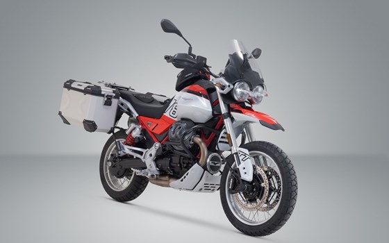 TRAX ADV Alukoffer-System. Silbern. 37/45 l. Moto Guzzi V85 TT/ Strada (24-). - Bild 2