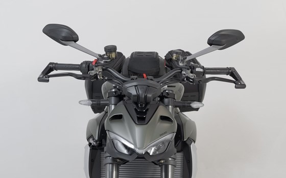 Hebelschützer. Schwarz. Ducati Streetfighter V2, Triumph Daytona. - Bild 2
