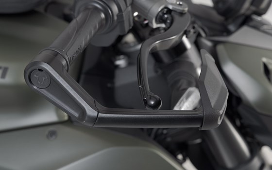 Hebelschützer mit Windabweiser. Schwarz. Ducati Streetfighter V2, Triumph Daytona. - Bild 5